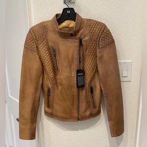 NWT Maceoo Moto Leather Jacket